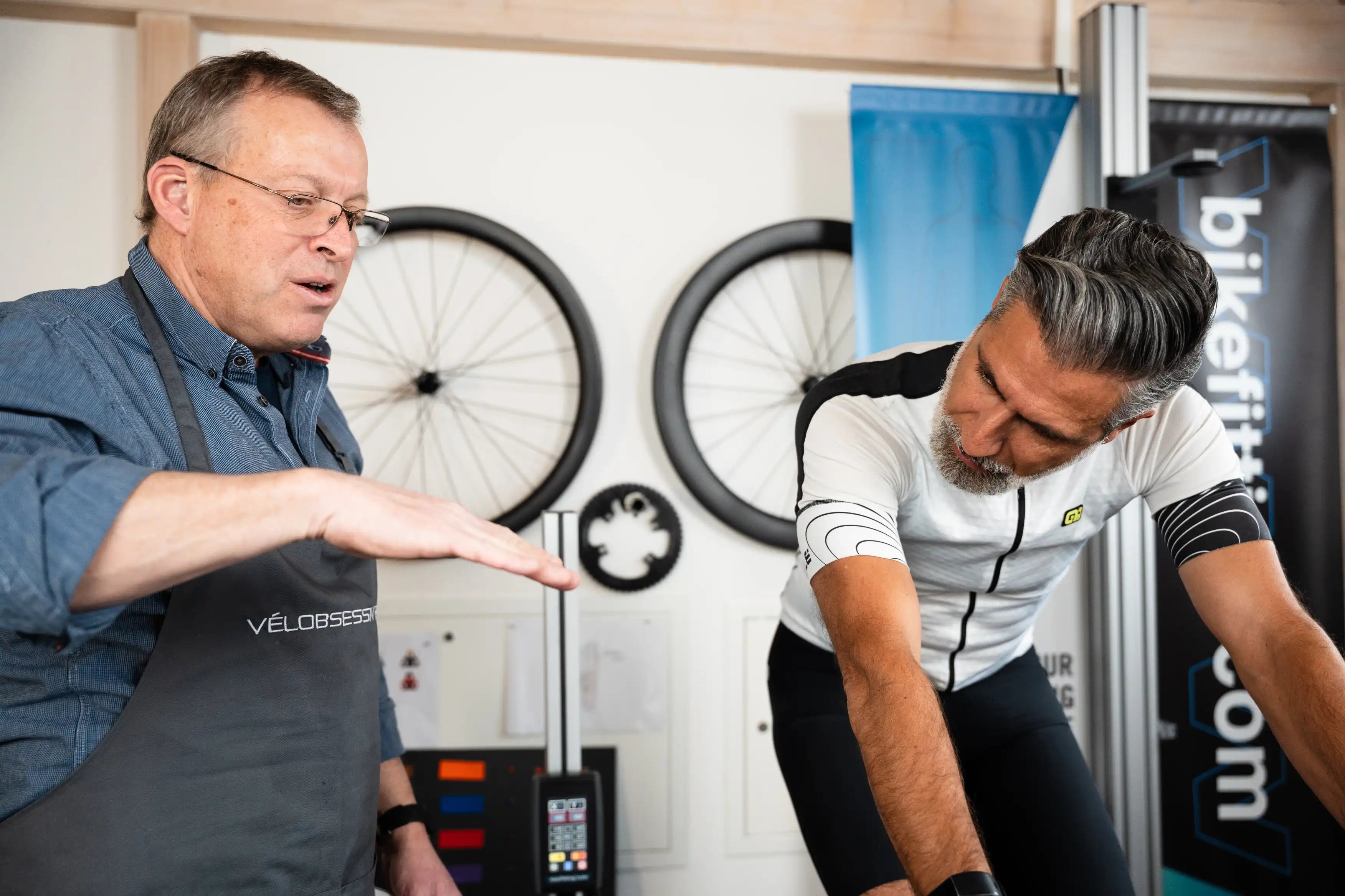 Bike Fitting simulator session at Vélobsessive