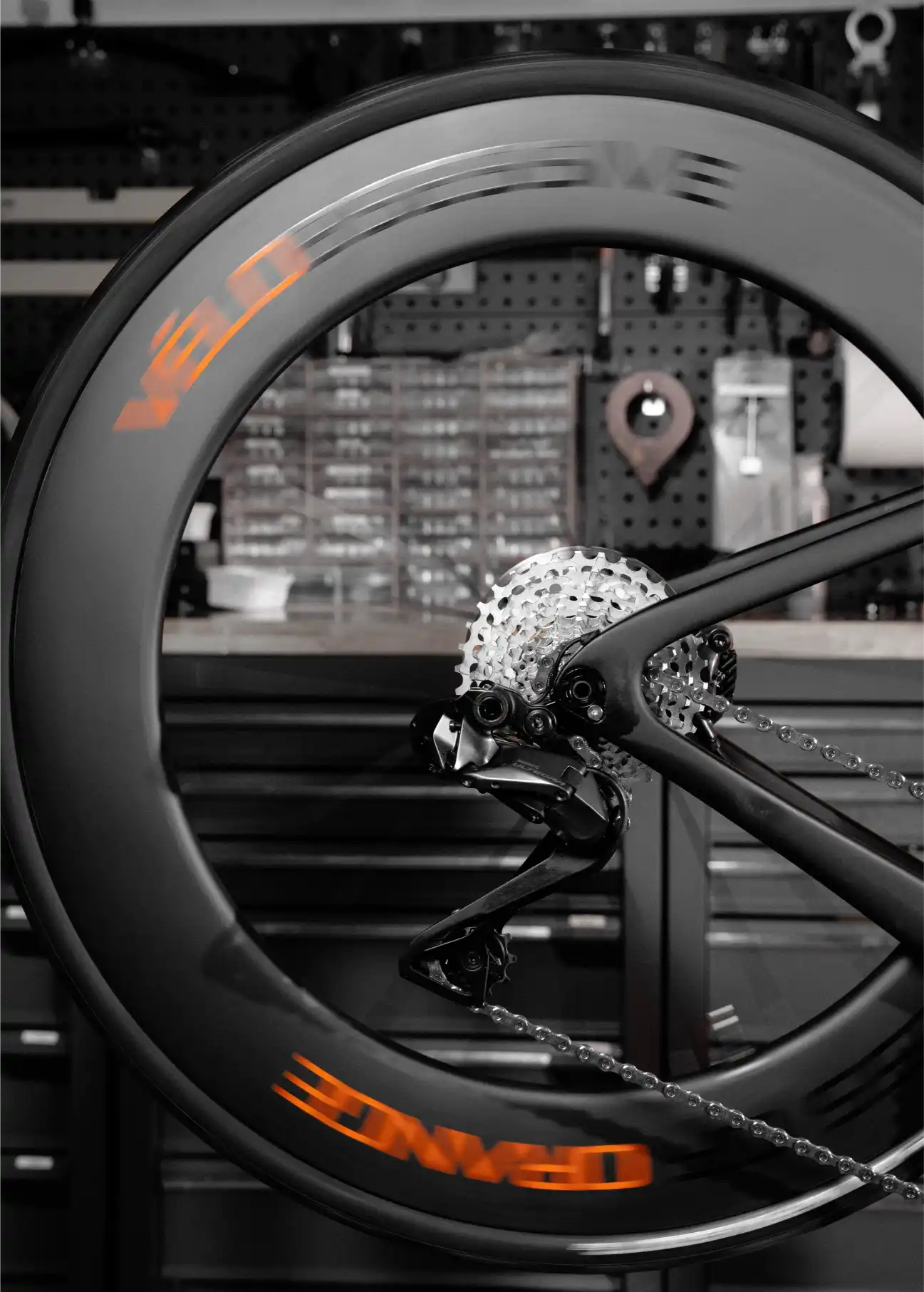 Princess of Orange road bike wheel detail