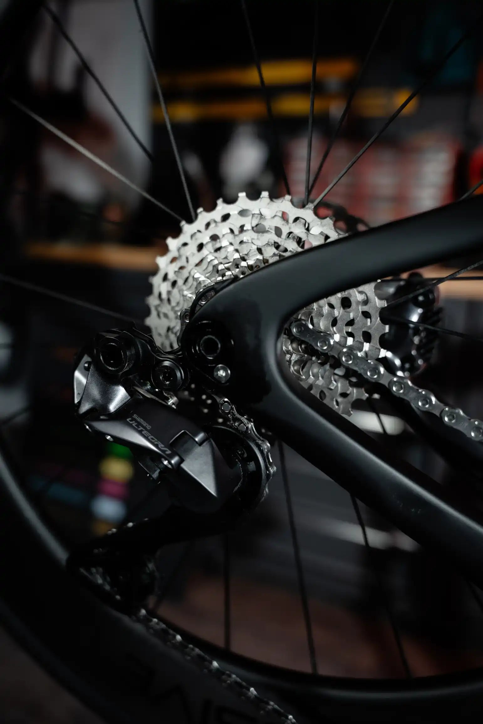 Princess of Orange cassette and drivetrain detail