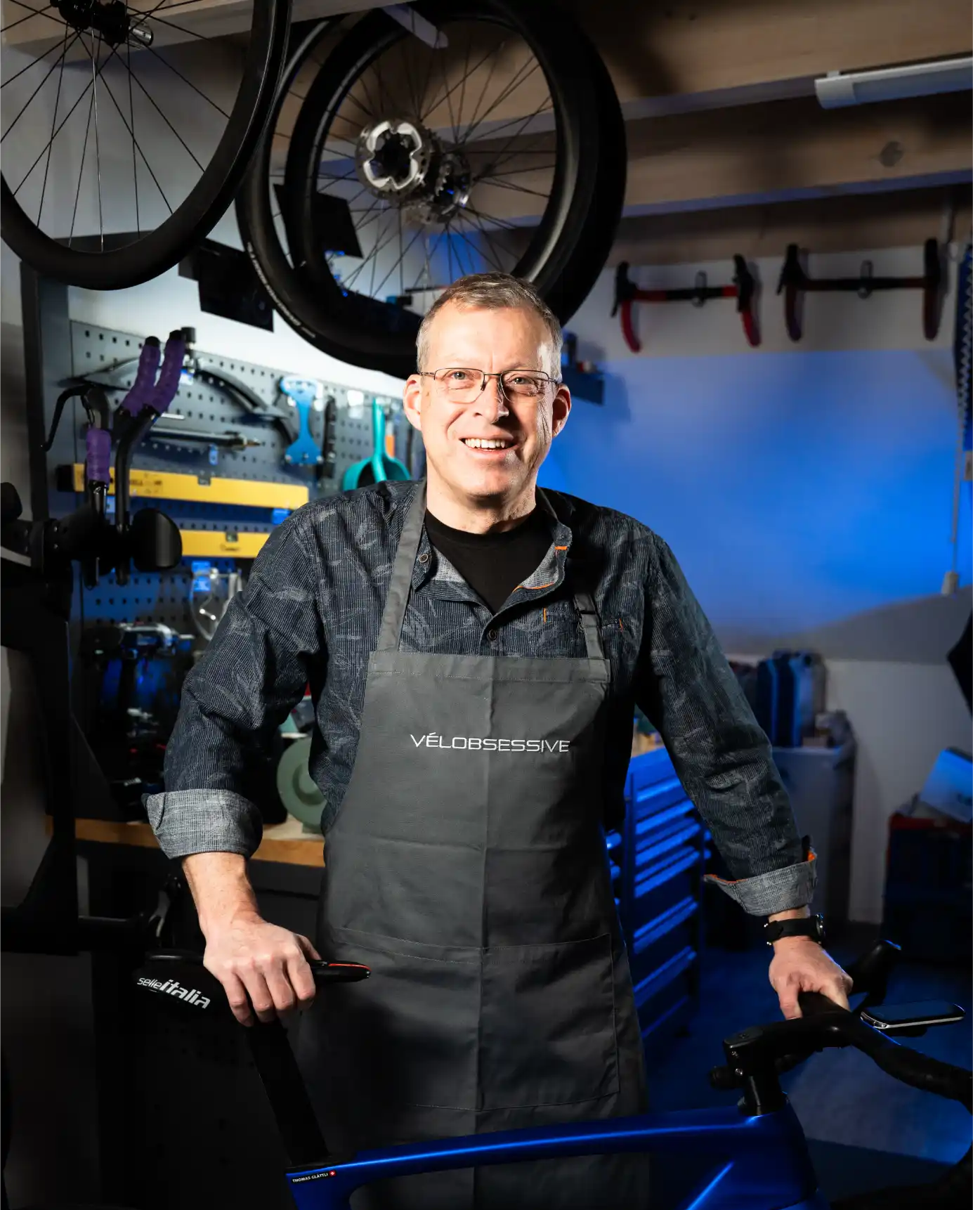 Thomas Glättli at the Vélobsessive workshop