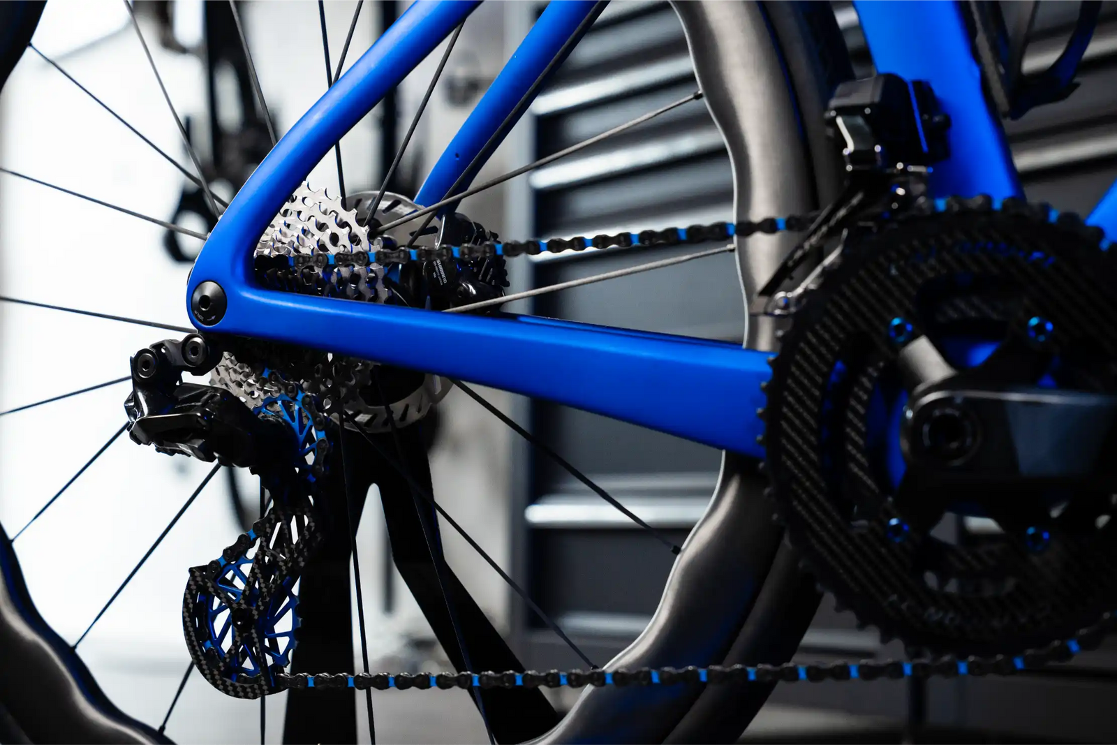 Paradox custom road bike wheel and frame detail