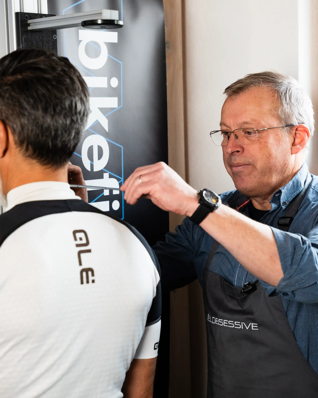 Body assessment during Vélobsessive Bike Fitting