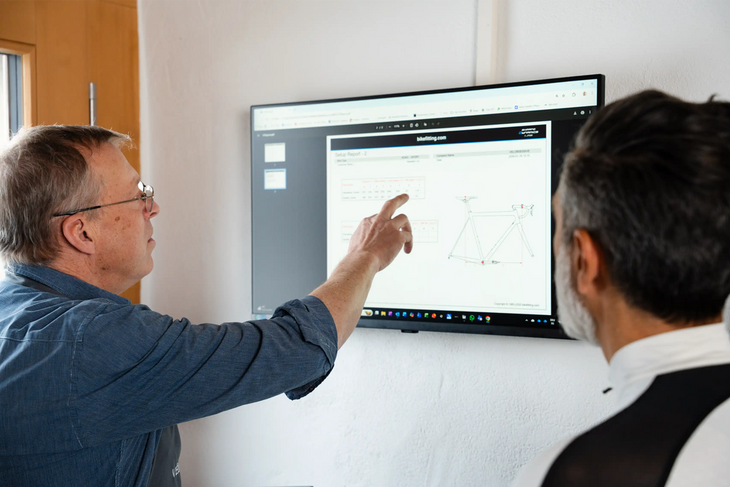 Professional analytics at the Bike Fitting Vélobsessive near Zürich